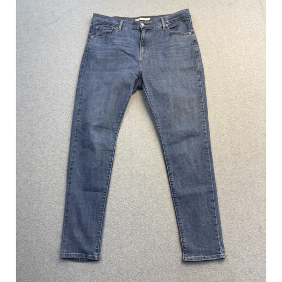 Levi’s 721 Jeans Women's 16W High Rise Skinny Blue Stretch Denim Classic Fit - Picture 1 of 12
